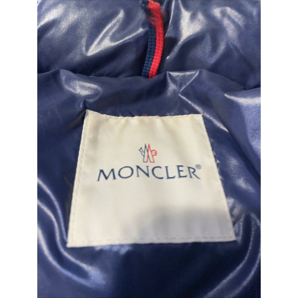 Moncler Navy Down Long Puffer Coat Size 1 - Picture 5 of 9